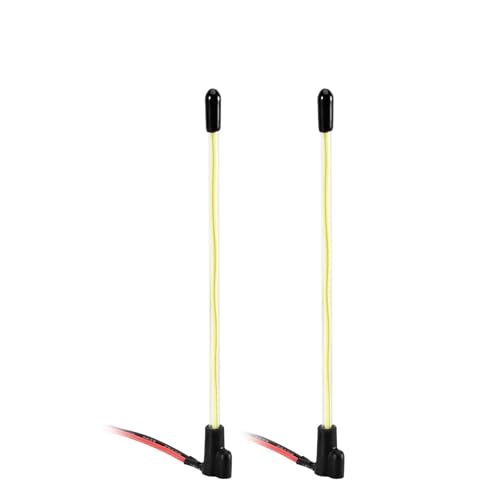 INJORA 2PCS LED Whip Light Bottom Fixed for 1/18 TRX4M 1/24 RC Crawlers Upgrade(Green)