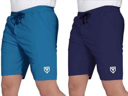 Image of Septem Men's Lycra Blend Shorts with Stylish Design Comfortable & Versatile Active Sports Wear Combo Pack