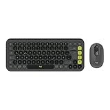Logitech POP ICON COMBO, Bluetooth keyboard and mouse combo, comfortable typing, programmable keys and buttons, quiet clicks, Easy-Switch up to 3 devices