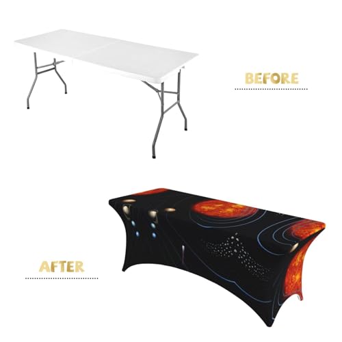 Nappe rectangulaire extensible pour grande table ovale et facile - 4