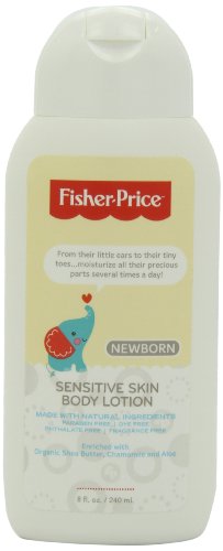 Fisher-Price Newborn Sensitive Skin Body Lotion, Unscented, 8 Fluid Ounce