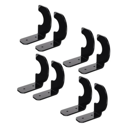 GRIRIW 4Pairs Wall Mount Bat Holder Rack for Baseball and Softball Sturdy Display Bracket for Home Organization Stylish Storage for Bats