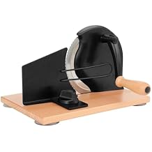 CAWIU Manual Bread Slicer with Hand Crank- Adjustable Thickness Bread Cutter for Even Slices, Perfect for Homemade Sourdough, Sandwich, and More, Black