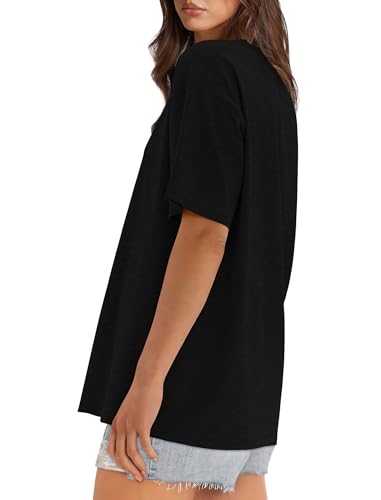 XIEERDUO Oversized T Shirts for Women Summer Short Sleeve Tops Loose Scook Neck4