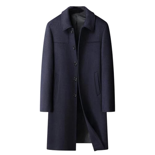 Mens Wool Overcoat Timeless Structure Casual Business Elegant Tailored Fit