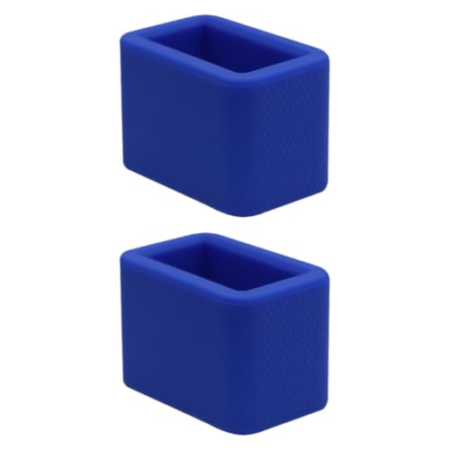 Hebilla de cinturón de auto de silicona azul flexible pack de 2 unidades