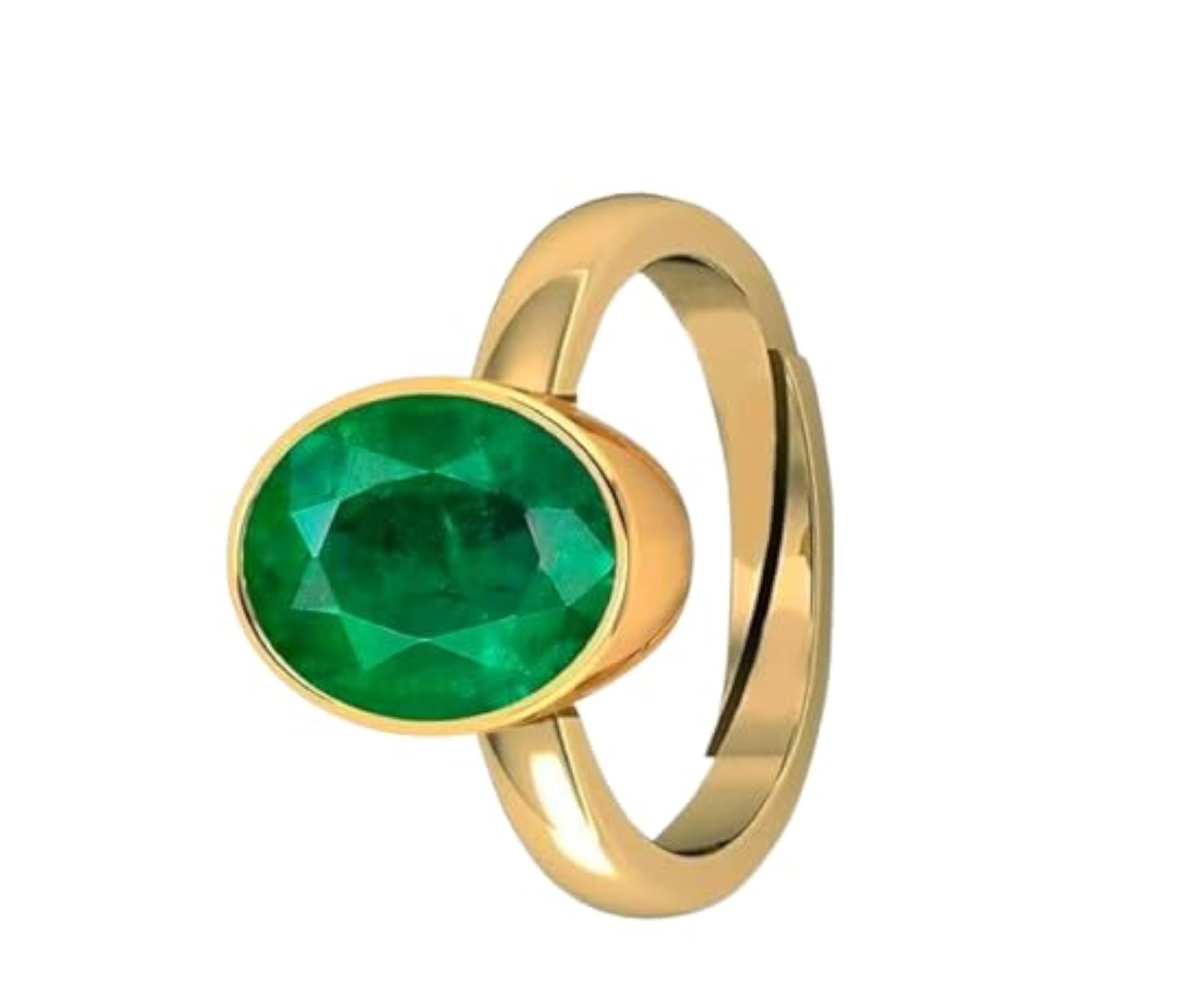 Women's Emerald Luxury Statement Ring, Eye-Catching Green Gemstone