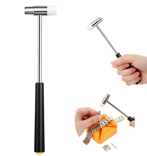 6.88 Inch Jewelry Hammer Rubber Mallet Small Hammers Dual Head