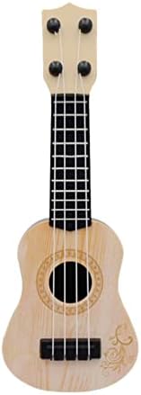 Kisangel Mini Guitar Toy Guitar 1Pc Wooden Kids Ukulele Toy Toddler Guitar Classical Instrument Ukulele Musical Toy for Preschool Children (Beige) Kids Guitar Childs Guitar