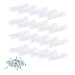 Produktbild 20 x Bodenabstandshalter/Möbelpads/Möbelfüsse zum Anschrauben | Sossai® MG2 | Farbe: Transparent | Größe: 50x14x5 mm | Inkl. Schrauben