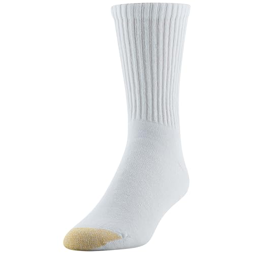 GOLDTOE Men's Cotton Blend Athletic Crew Socks, 6-Pairs2