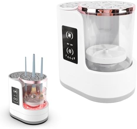 Electric Makeup Brush Cleaner with Dryer, Portable Automatic USB Cosmetic Brushe