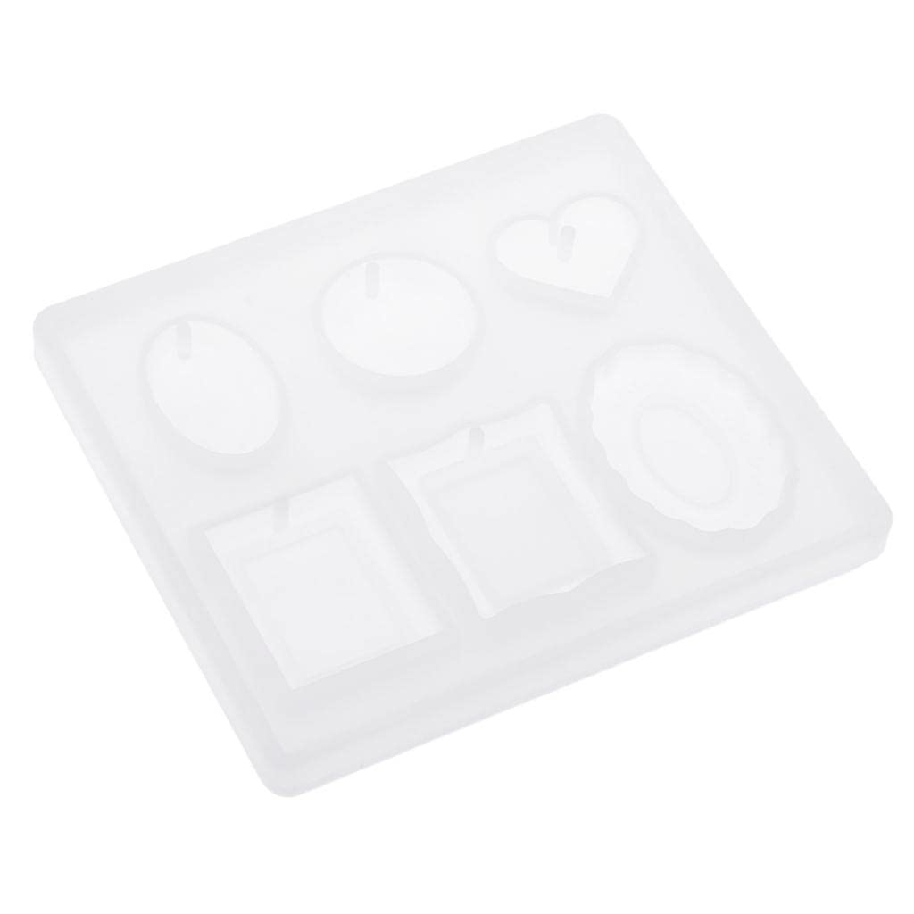 SNAPPSY DIY Pendant Charms with Hole Jewelry Making Mold Epoxy Resin Casting Mould 4