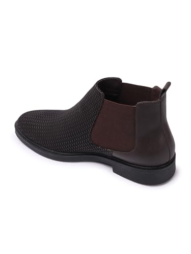 Image of Carlton London Men's Chelsea Slip-On Round Toe Comfortable Boot