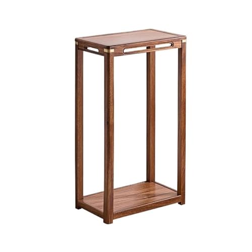 Table d'exposition pour bonsaïs, étagère à plantes en bois de noyer
