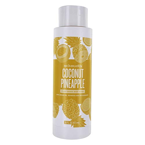 SCHMIDTS DEODORANT Coconut Pineapple Body Wash, 16 FZ
