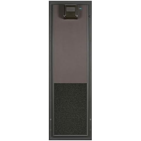 Plexidor Performance Electronic Dog Door - Wall Mount Dog Door - Energy Efficient - Bronze Cover