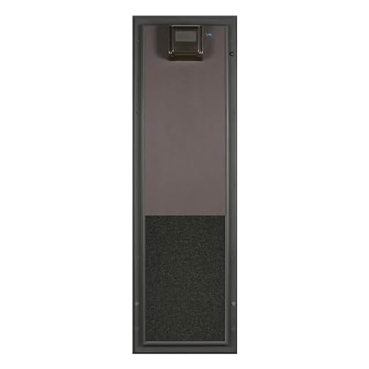 PlexiDor Performance Pet Doors Electronic Dog Door Large Bronze Door Mount