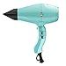 Gamma+ Aria Tourmaline Lightweight Professional Hair Dryer with 2 Concentrator Nozzles Aquamarine