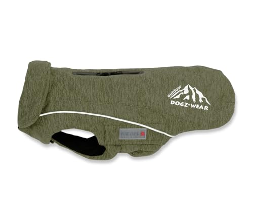 WOLTERS Fleecejacke Dogz-Wear, Größe:38 cm, Farbe:Olive meliert
