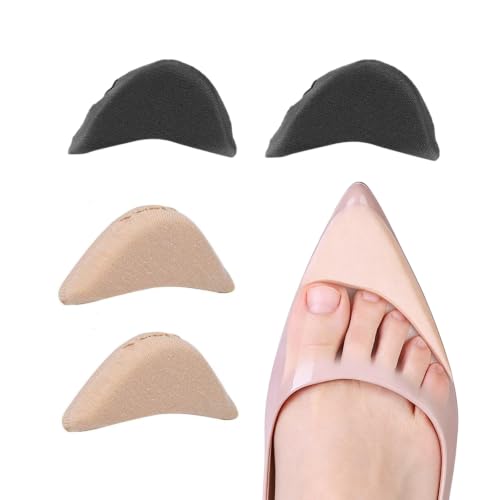 Image of Shoe Filler, Shoe Toe Inserts, Soft Sponge Toe Fillers for Shoes, 2 Pairs | Shoe Fillers for too Big Shoes, Pointed Toe Shoe Filler, Front Shoe Cushion, Toe Inserts for Heels, Boots, Sneakers