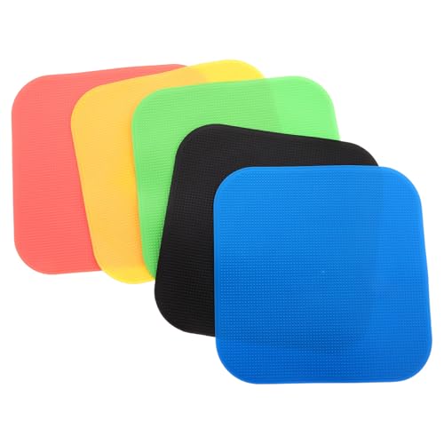 VILLFUL 5pcs Football Flat Spot Markers 23cm Non Slip Tpe Training Discs