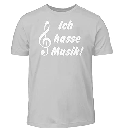 T-Shirt pour Enfant Ich Hasse Musik en Coton Doux pour la Peau