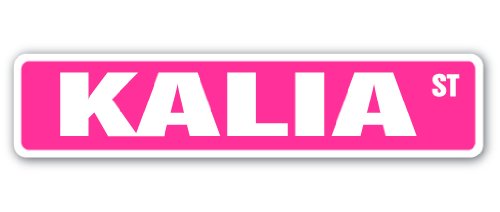 KALIA Street Sign Childrens Name Room Sign | Indoor/Outdoor | 24" Wide Plastic Sign