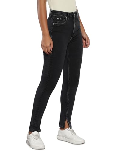 Calvin Klein Vaqueros Mujer High Rise Skinny Fit, Negro (Denim...