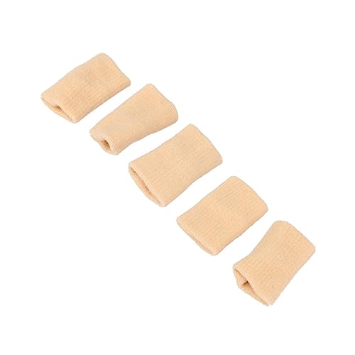 Beavorty 5Pcs Elastic Protectors Beige Sports Guards for Basketball and Volleyball Durable Comfortable Fit for Injury Prevention
