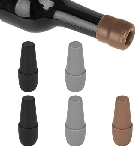 Adorila 10-Pack Silicone Wine Bottle Stoppers - Reusable, Leak-Proof Bottle Caps For Wine, Champagne, Liquor - View #7