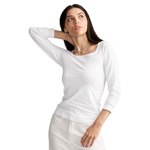 Jockey Women's Activewear Organic Cotton Stretch Long Sleeve Top