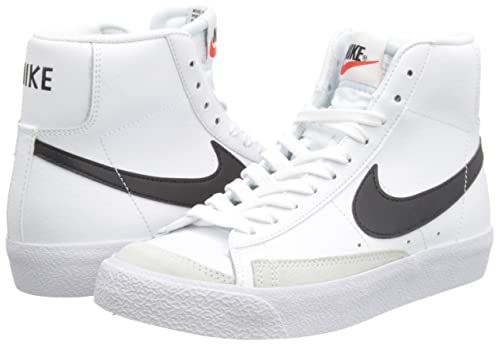 Nike Boy's Blazer Mid '77 (Big Kid) White/Black/Team Orange 6 Big Kid M #TOP6