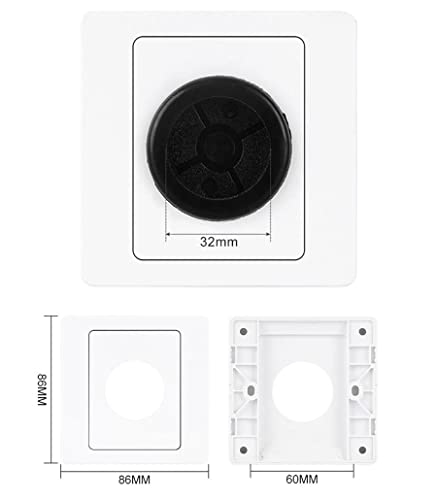 Hsthe Sea 2 x Panel Cable Guide Flush-Mounted, Type 86 Panel for A Stylish Cable Outlet Flush-Mounted Box Cover - Image 2