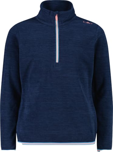 Sudadera CMP para niña azul marino jaspeado cómoda y de alta calidad