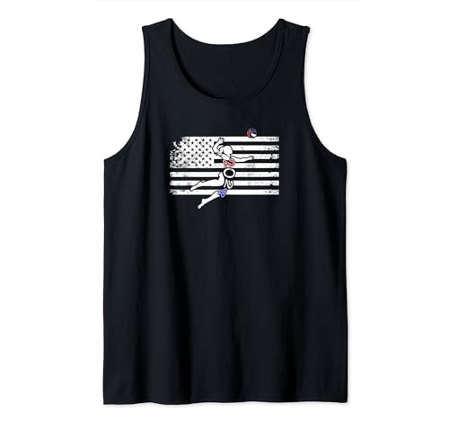 Patriotic Volleyball 2024 Celebrate American Volleyball Camiseta sin Mangas