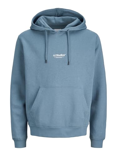 JACK & JONES Jjesoho Sudadera con Capucha Noos PLS, Talla Grande, Blue Mirage., 4XL