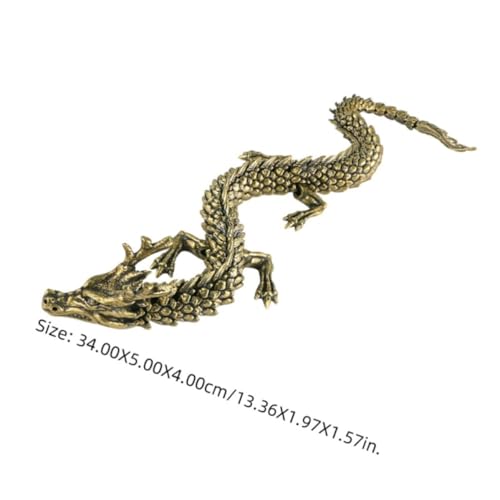 Figurine de bureau dragon en cuivre : cadeau de félicitations