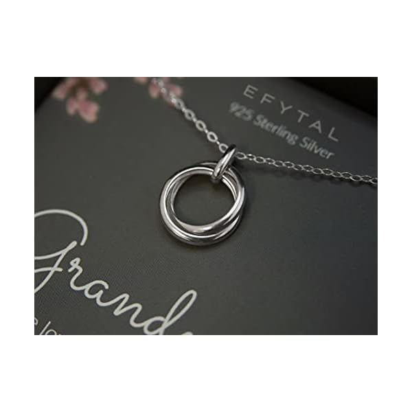 EFYTAL-Grandma-Gifts-925-Sterling-Silver-2-Thick-Interlocking-Circles-Necklace-for-Grandmother-from-Grandchild-Mom-Necklaces-for-Women-Birthday-Gift-Ideas-Mothers-Day-Jewelry-For-Her-Mothers-Day EFYTAL Grandma Gifts, 925 Sterling Silver 2 Thick Interlocking Circles Necklace for Grandmother from Grandchild, Mom Necklaces for Women, Birthday Gift Ideas, Mother's Day Jewelry For Her, Mothers Day