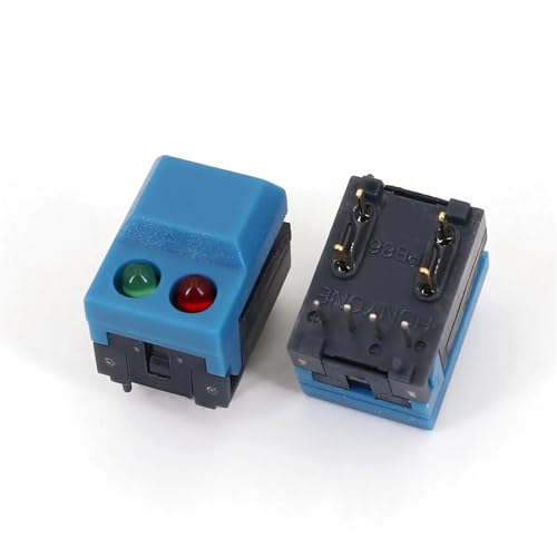 Interruptor PB86-A2 con LED rojo y verde para circuito impreso