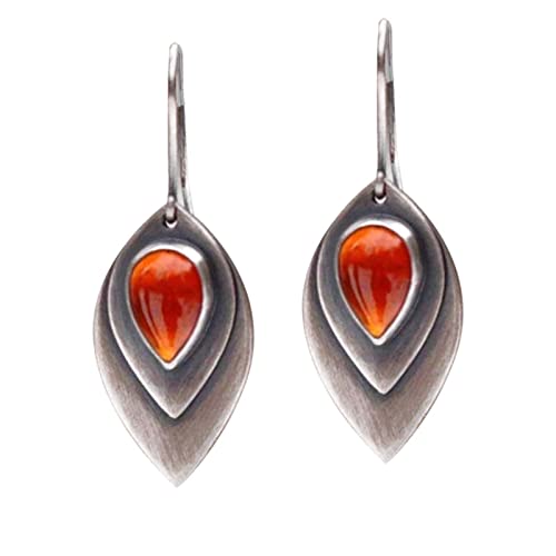 Onlyjump Unique Ethnic Round Dangle Drop Earrings Bohemian Drop Earrings Vintage Earrings Bohemia Tribal Ethnic Drop Dangle Earrings For Women Girls (Brown) #TOP21