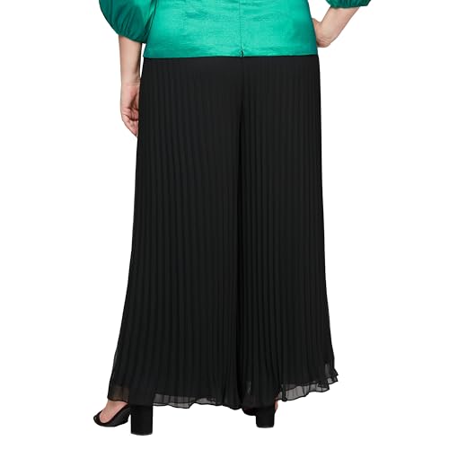 Alex Evenings Women's Wide Leg Chiffon Dress Mother of The Bride, Elegant Formal Pant (Plus Size)2