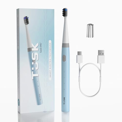 See full amazon price history chart for Tusk Smart Electric Toothbrush for Adults & Kids, 3 Modes Rechargeable Sonic Brush with 30 Days Battery, Soft Bristles, Waterproof Design, C-Type Charging, Timer for Efficient Cleaning (Sky, Blue) Tusk Smart Electric Toothbrush for Adults & Kids, 3 Modes Rechargeable Sonic Brush with 30 Days Battery, Soft Bristles, Waterproof Design, C-Type Charging, Timer for Efficient Cleaning (Sky, Blue) (B0BCYKSNGW) Amazon Price History, Amazon Price Tracker