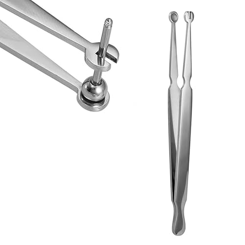 Alicates Porta Bolas Para Piercing,Herramienta De Perforación,Herramienta Para Cambiar Joyas,Alicates Para Cambiar Fácil y Cómodamente Los Piercings De Cartílago La Nariz y De La Hélice