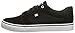 DC mens Anvil Casual Skateboarding Shoe, Black/White/Black, 10.5 US