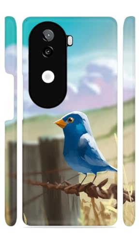 Image of Blue Bird Designer Printed Hard Back Cover for iQOO Z9s 5G / Vivo V40e 5G Attractive and Uniquely Crafted Smartphone Case