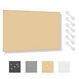 HENG FENG Toldo Vela de Sombra Impermeable 1x2m Rectangular, Protección UV 95% Resistente al Desgarro con Ojales y Cuerdas, Toldo de Exterior para Terraza, Jardín, Balcón, Pérgola (Arena)