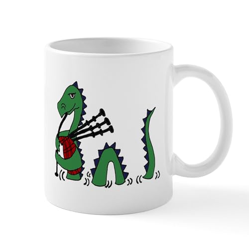 CafePress Loch Ness Monster Bagpipes Mugs 11 oz (325 ml) Ceramic Coffee Mug