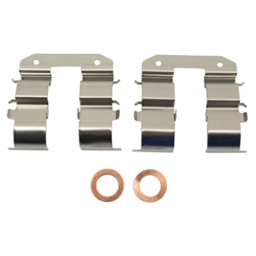 Image of TRQ Front and Rear Brake Caliper Set Zinc Coated Brackets Compatible with 2010-2013 Kia Forte Forte Koup