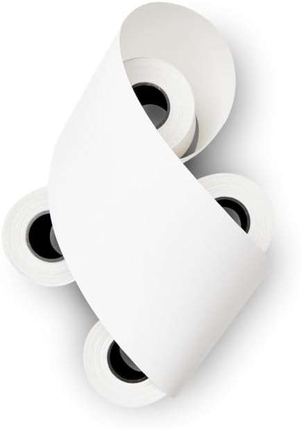 Miniatura 5 de (5 paquetes de 10 rollos) rollos de papel térmico de 2 1/4 x 55 (50 rollos) especialmente hechos para Clover Flex Mini, Square Terminal, Ingenico VX